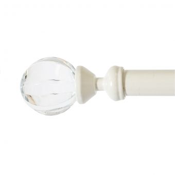 16/19mm Extendable Vienna Cream Curtain Pole