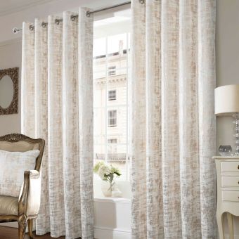 Danesfort Natural Interlined Thermal Ready Made Eyelet Curtains