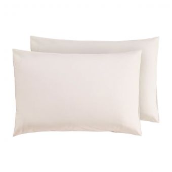 Percale Ivory Pillowcase Pair