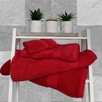 500GSM Zero Twist Red Signature Cotton Towel Range