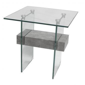 Milan Concrete Effect End Table