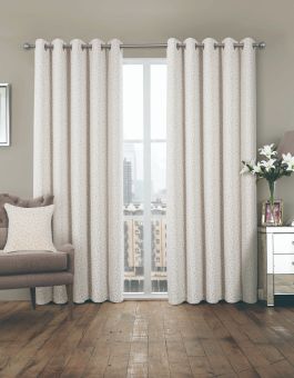 Raheny Natural Thermal Ready Made Eyelet Curtains