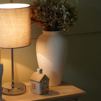 Rippled Cream Vase
