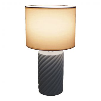 Riviera Grey Table Lamp