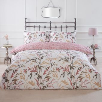 Savannah Pink Cotton Mix Duvet Cover Set
