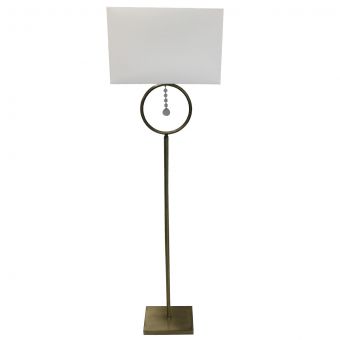 Scarlett Antique Brass Floor Lamp