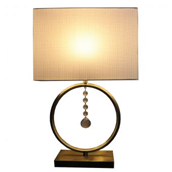 Scarlett Antique Brass Table Lamp