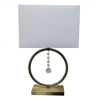 Scarlett Antique Brass Table Lamp