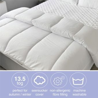 Seersucker 13.5 Tog Waffle Duvet