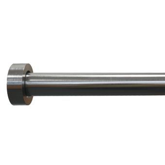Stud 25/28mm Silver Extendable Curtain Pole
