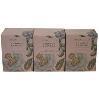 Summer Bamboo Set of 3 Scented Candles