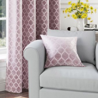 Taj Eyelet Blush Cushion Cover