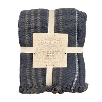 Turnbury Navy Throw 130x180cm