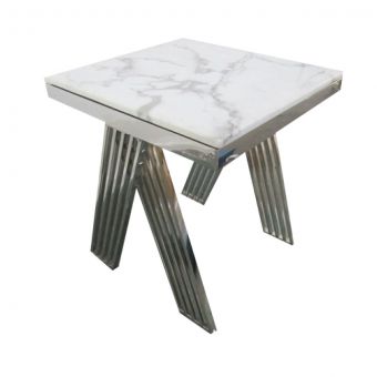 Verona Stainless End Table