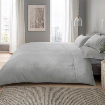 Waffle Grey Duvet Set