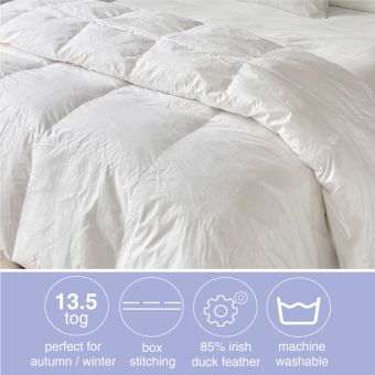 White Duck Feather & Down 13.5 Tog Duvet