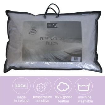 Pure Natural  Goose Feather and Down Pillow 