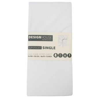 Supersoft Easy Care White Brushed Polyester Sheet Range