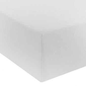 Flannelette White Fitted Sheet