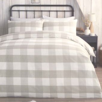 Willington Natural Flannelette Duvet Set