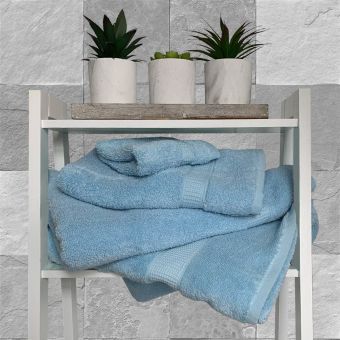 500GSM Zero Twist Cornflower Signature Cotton Towel Range