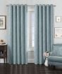 Chevin Blue Blackout Ready Made Eyelet Curtains