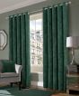 Kelso Green Thermal Ready Made Eyelet Curtains