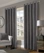 Kelso Grey Thermal Ready Made Eyelet Curtains