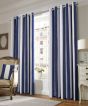 Ripon Blue Ready Made Eyelet Curtains