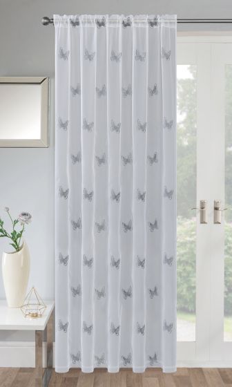 Flutter Grey Voile Panel