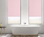 Blackout Dusty Pink Roller Blind Bathroom