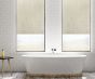 Blackout Linen Mix Roller Blind Bathroom