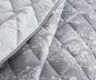 La Rochelle Collection Silver Quilted Bedspread