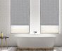 Blackout Spotted Grey Roller Blind Bathroom