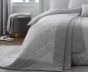 Chatsworth Silver Quilted Bedspread