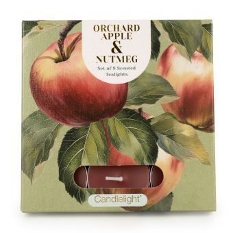 Orchard Apple and Nutmeg Tea Lights 9 Pack