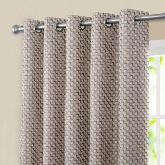 Avignon Natural Ready Made Eyelet Curtains