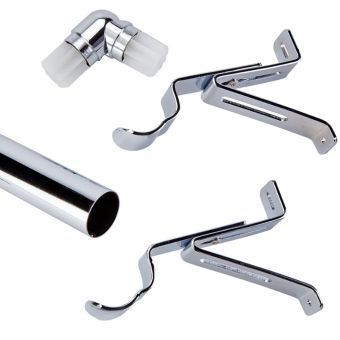 Swish Elements Chrome 28mm Baypole Return Kit