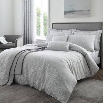 Chatsworth Silver Cotton Mix Duvet Set