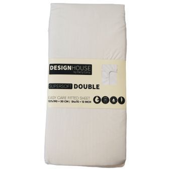Supersoft Easy Care Cream Brushed Polyester Sheet Range