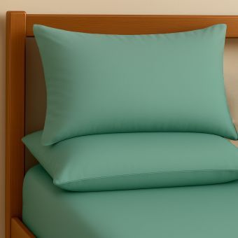 Percale Duck Egg Pillowcase Pair