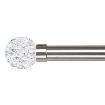 28mm Elaris Satin Steel Curtain Pole