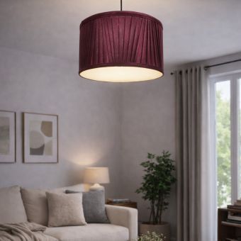 Emma Burgundy Small Pendant