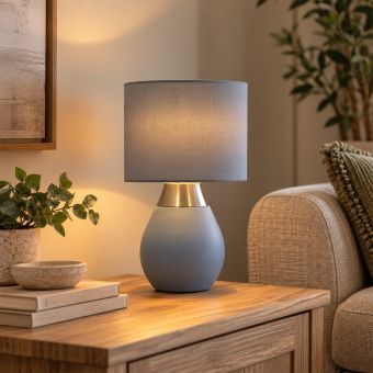 Faith Blue Touch Lamp