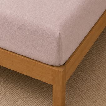 Flannelette Blush Extra Deep Fitted Sheet