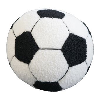 Football Black and White Filled Cushion