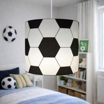 Football Black and White Pendant