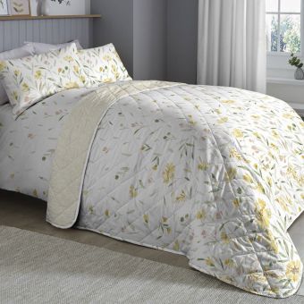 Gabriella Yellow Quilted Bedspread 200x230cm