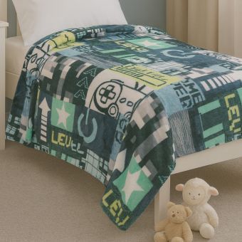 Gaming Blue Throw 100x130cm