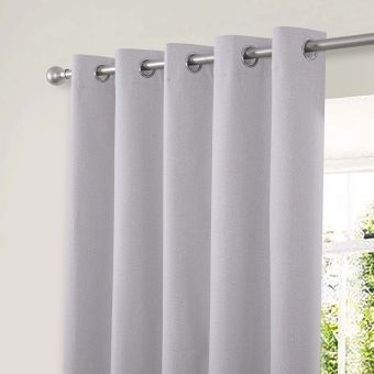 Gemini Natural Blackout Ready Made Eyelet Curtains